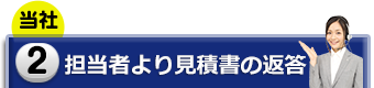 2.担当者より見積書の返答(当社)