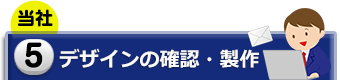 5.デザインの確認・製作(当社)